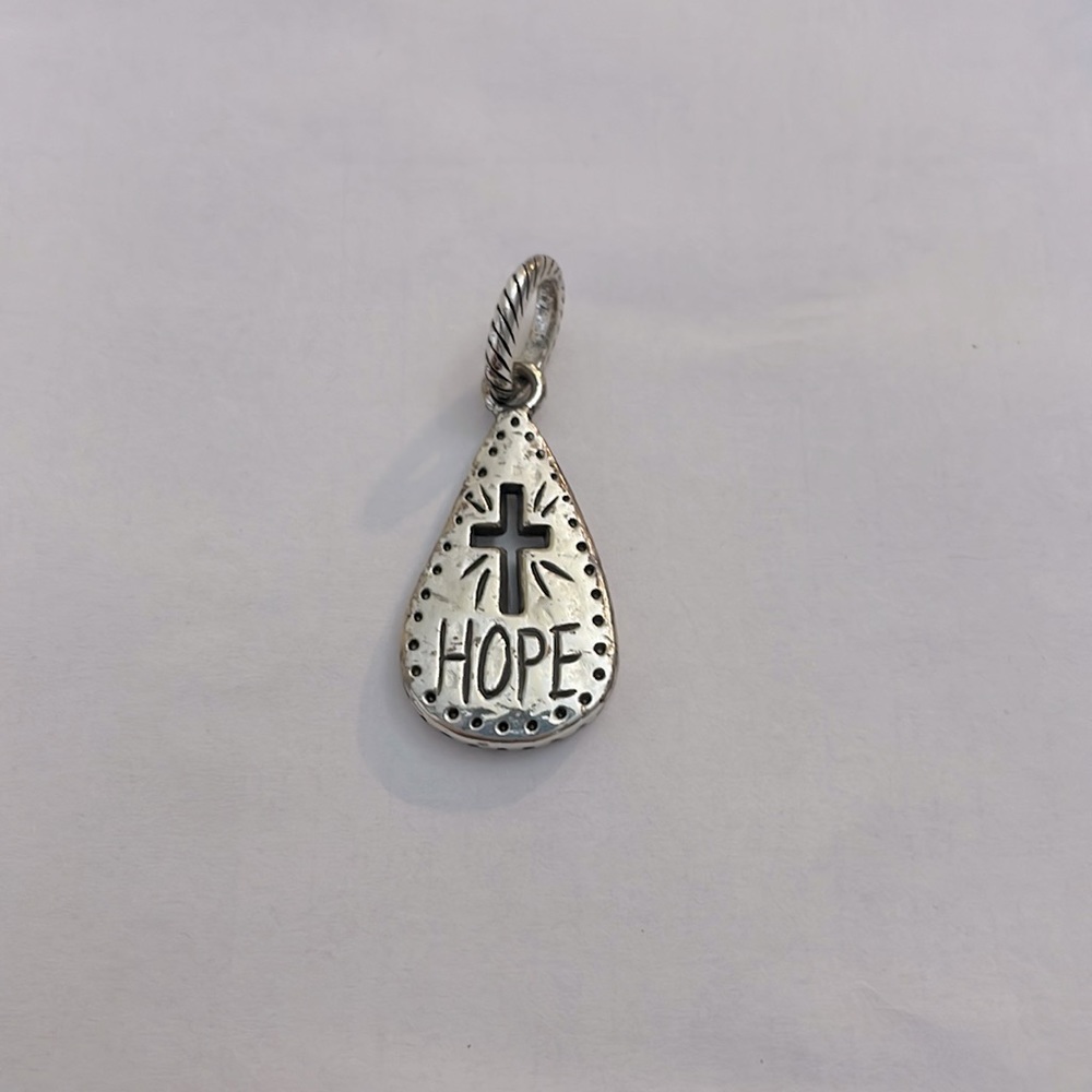 Brighton “Hope” cross charm